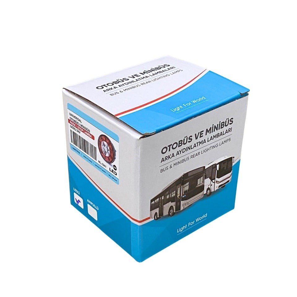 24V PARK-STOP LAMBASI LEDLİ (YUVARLAK) (98 MM) GÜLERYÜZ COBRA-KARSAN JEST-OTOKAR-TEMSA