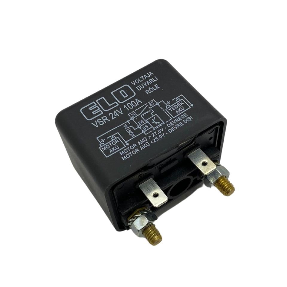 ELO 24V AKÜ AYIRICI AKILLI VSR RÖLE 100 A (VOLTAJA DUYARLI) (TOZ KORUMALI)