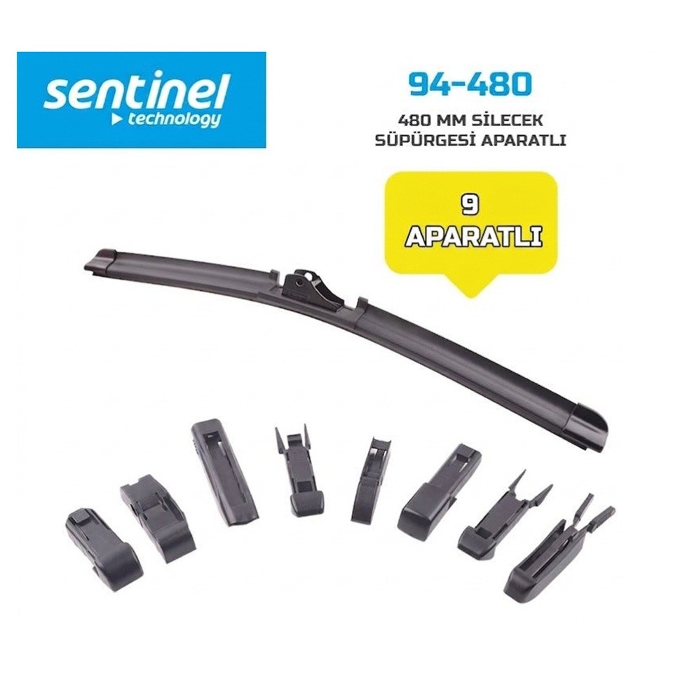 SİLECEK SÜPÜRGESİ 480 MM AEROTWIN (9 APARATLI)