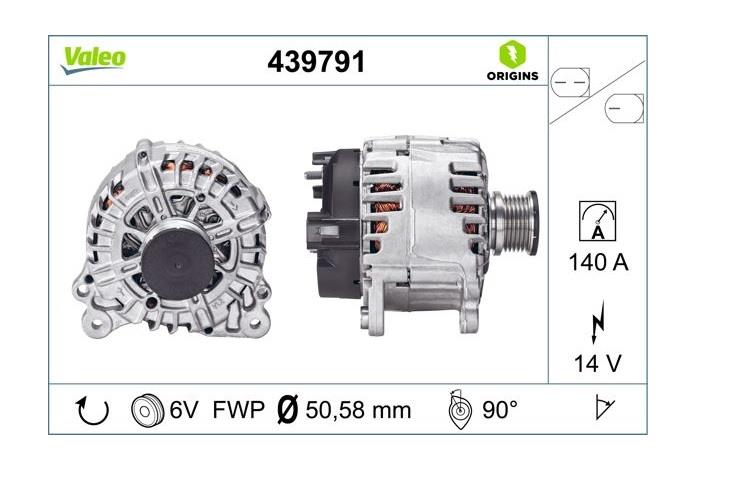 VALEO 12V ALTERNATÖR DİNAMO 140 A (LIN2) AUDI-SEAT-SKODA-VW