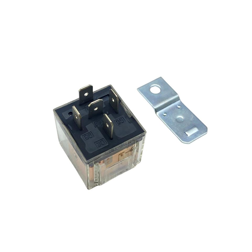 12V RÖLE 5 UÇLU 40 A IŞIKLI (ŞEFFAF) (ÇİFT PLATİN) (30-85-86-87-87a)