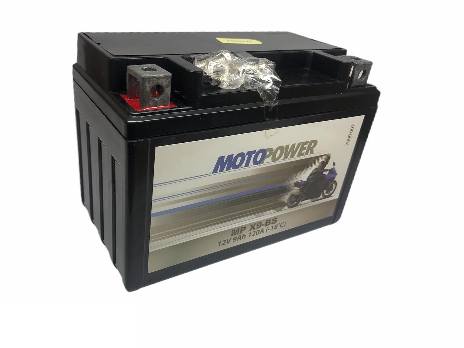 MOTOPOWER 12V 9 AH MOTOSİKLET AKÜSÜ 120 A (EN) (150*87*105) (MPX9-BS) 