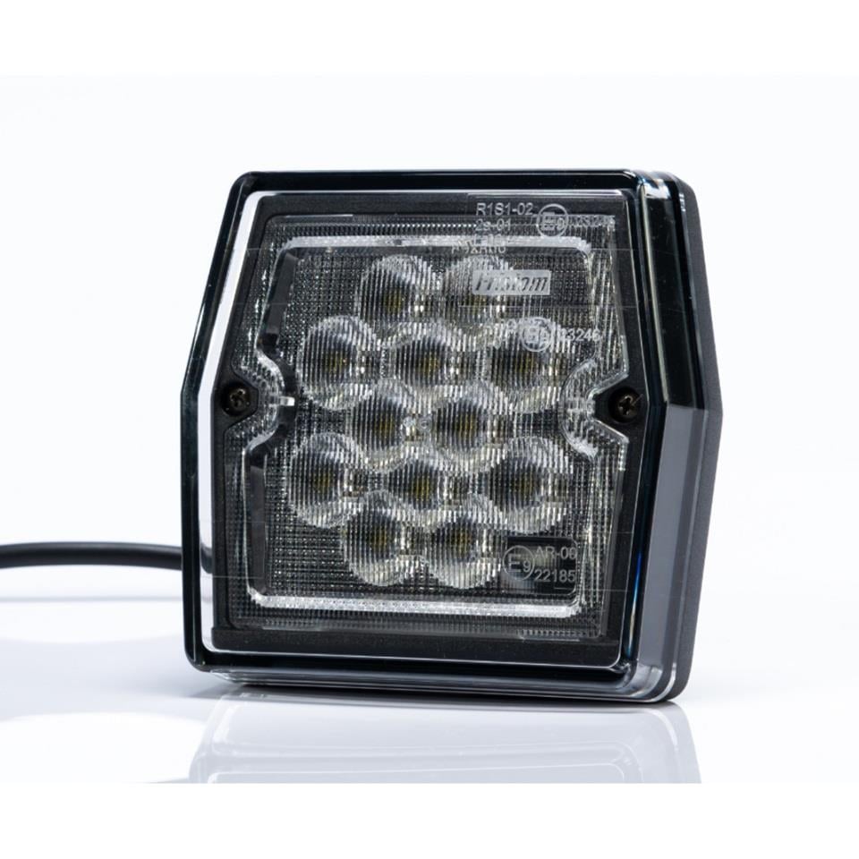 FRISTOM 12V-24V GERİ VİTES LAMBASI BEYAZ (LEDLİ) (100*93 MM) E9