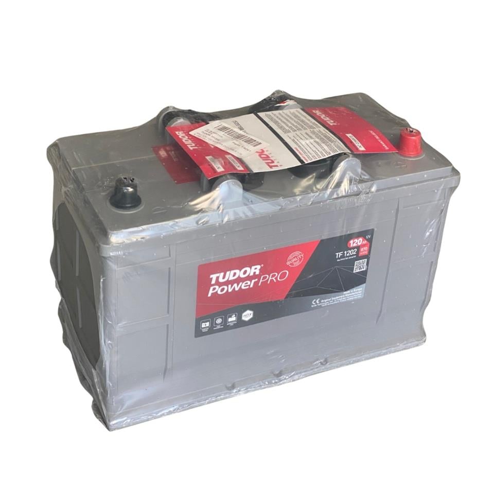 TUDOR 12V 120 AH AKÜ POWER PRO 870 A (EN) (349*175*235) TAM KAPALI BAKIMSIZ