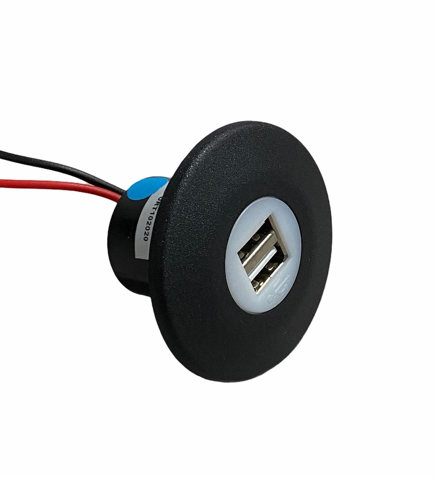 12V-24V TELEFON ŞARJ CİHAZI (USB X 2) (2.1A X 2) (KAPAKSIZ) (29 MM)