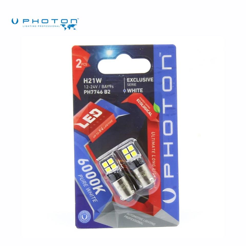 PHOTON 12V H21 AMPUL 8 LEDLİ BEYAZ CANBUS EXCLUSIVE (2 AD)