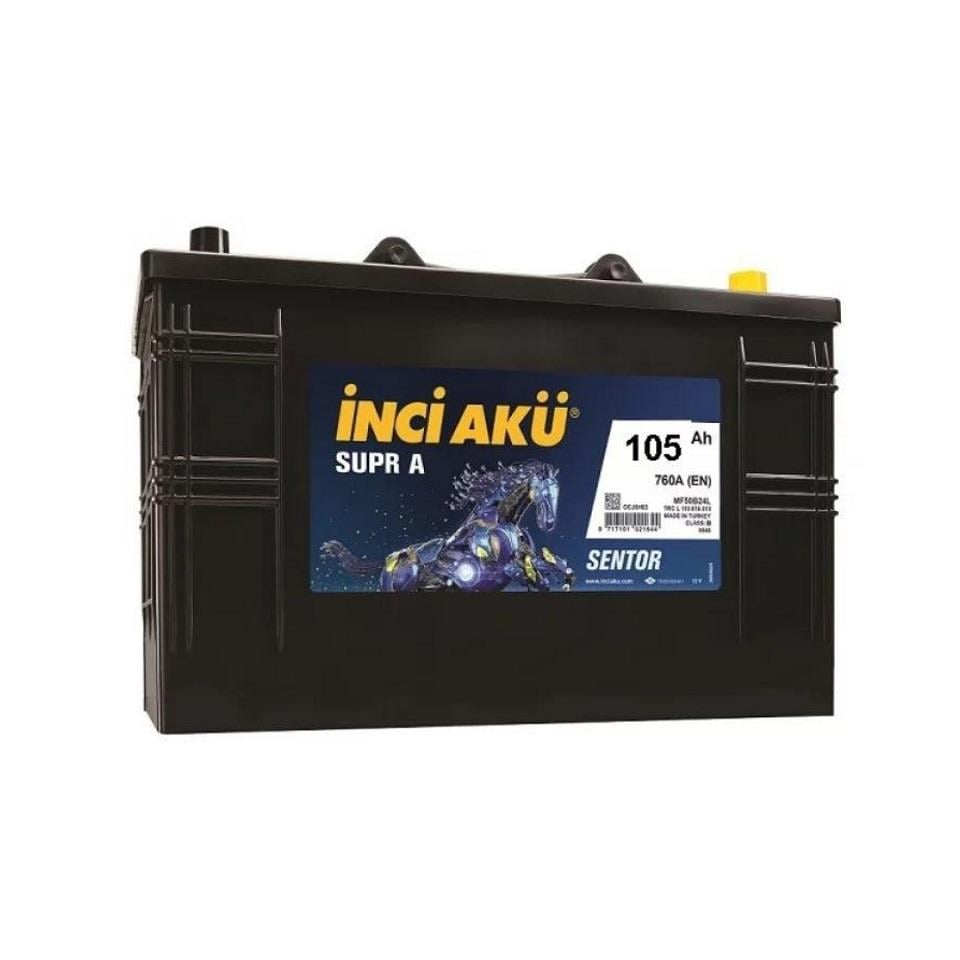 İNCİ 12V 105 AH AKÜ SUPR A SENTOR 760 A (EN) (344*175*225)