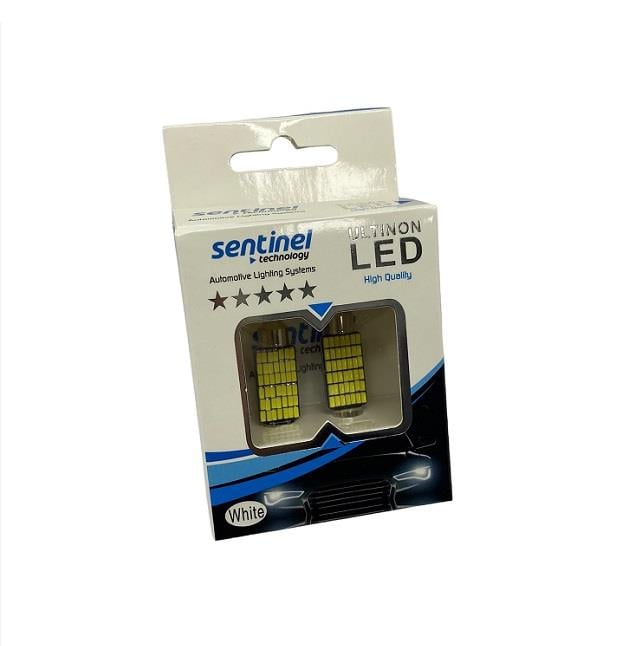 12V SOFİT AMPUL (42 LEDLİ)  BEYAZ CANBUS (39 MM) (2 AD)