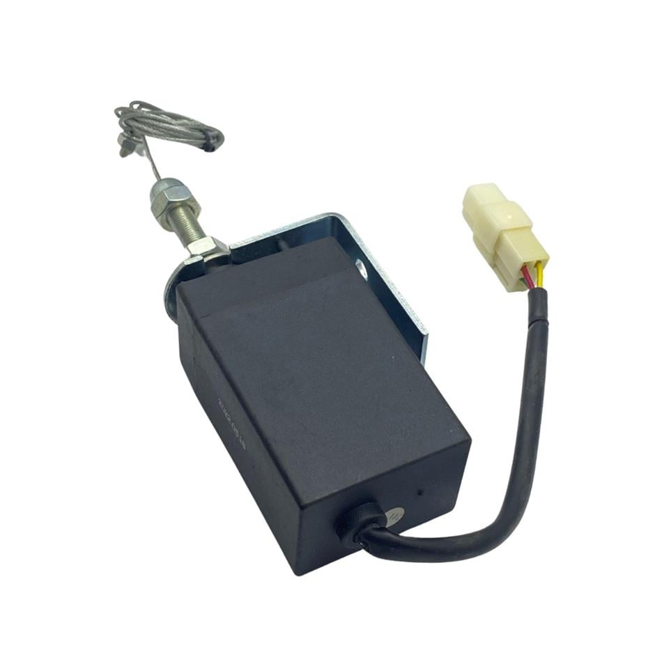 24V STOP SELENOİDİ (HALATLI) (3 FİŞ) (İTMELİ) JENERATÖR-MARİN