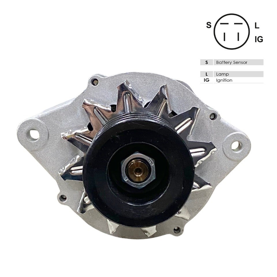 24V ALTERNATÖR DİNAMO 50 A (3 FİŞ) (S-L-IG) ISUZU CHAMPION KAMYON 1996 >