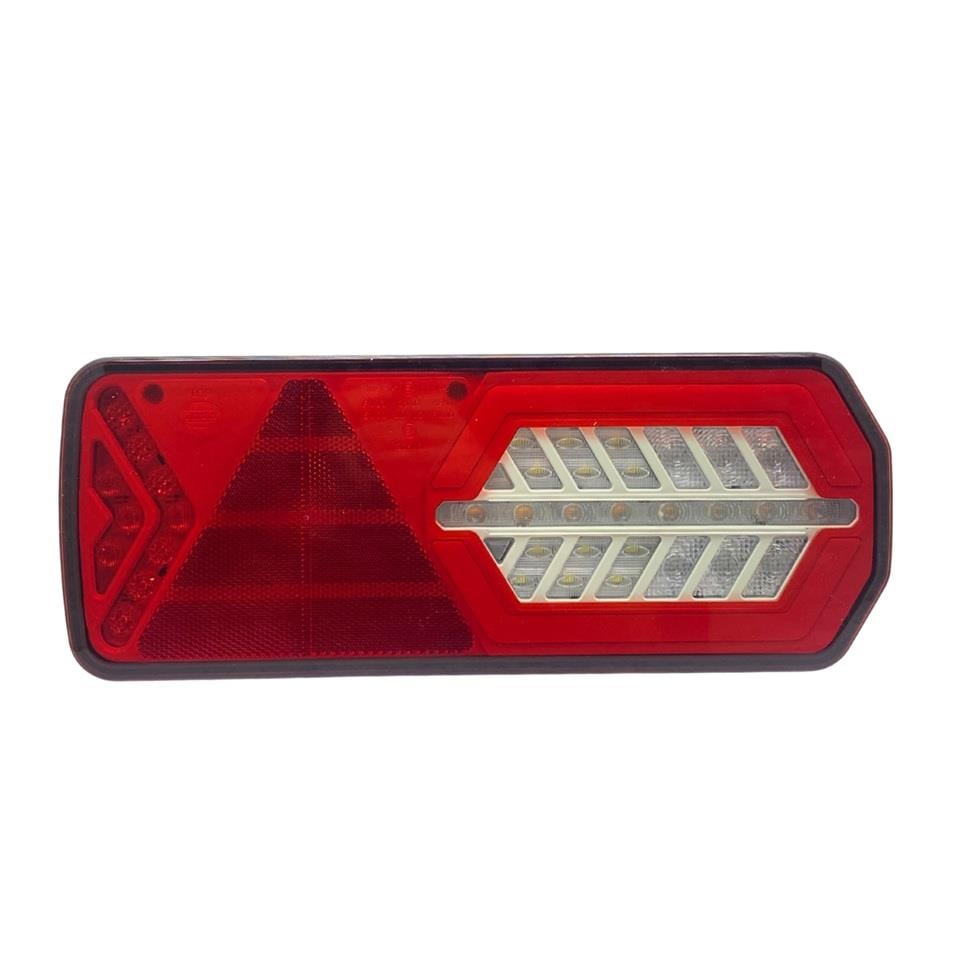 DASTERI 10V-30V STOP LAMBASI (NEON LEDLİ-KAYAR SİNYALLİ) (6 FONKSİYONLU) (350*137*45 MM) E9 SAĞ