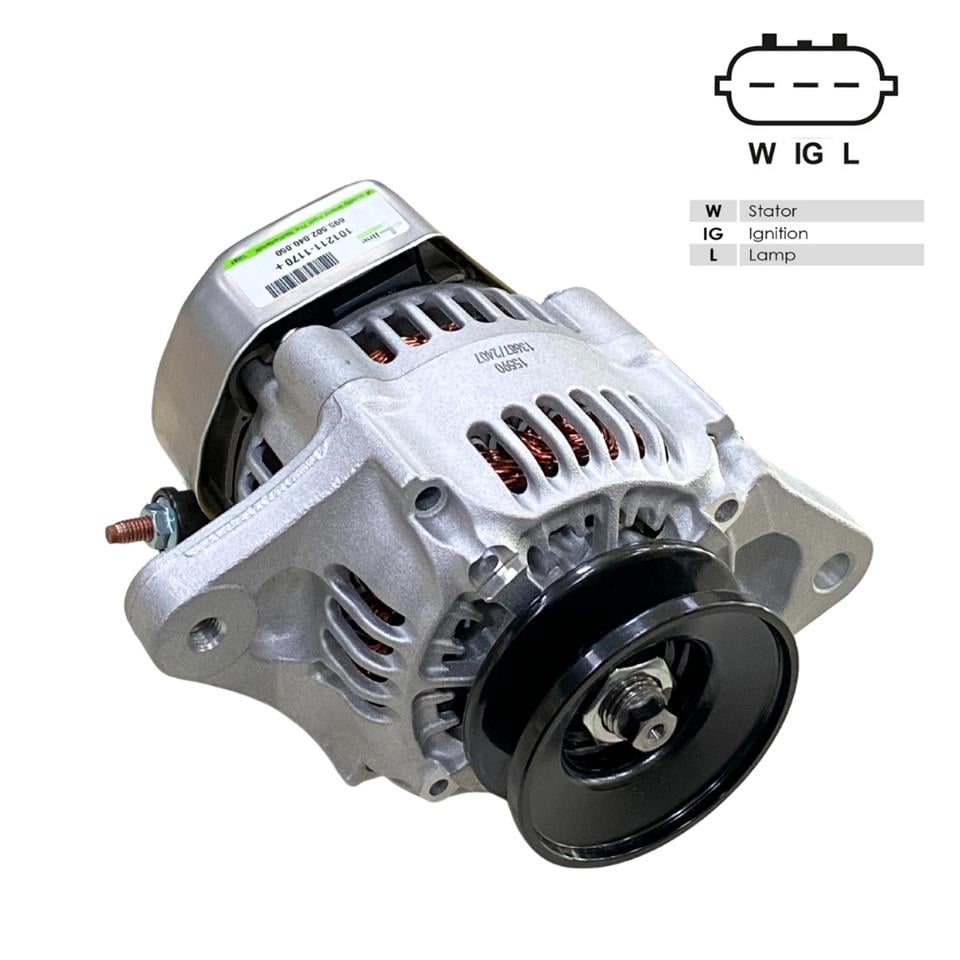 12V ALTERNATÖR DİNAMO NIPPON DENSO TİPİ 40 A (3 FİŞ) (W-IG-L) JOHNDEREE-KUBOTA-NEW HOLLAND-YANMAR