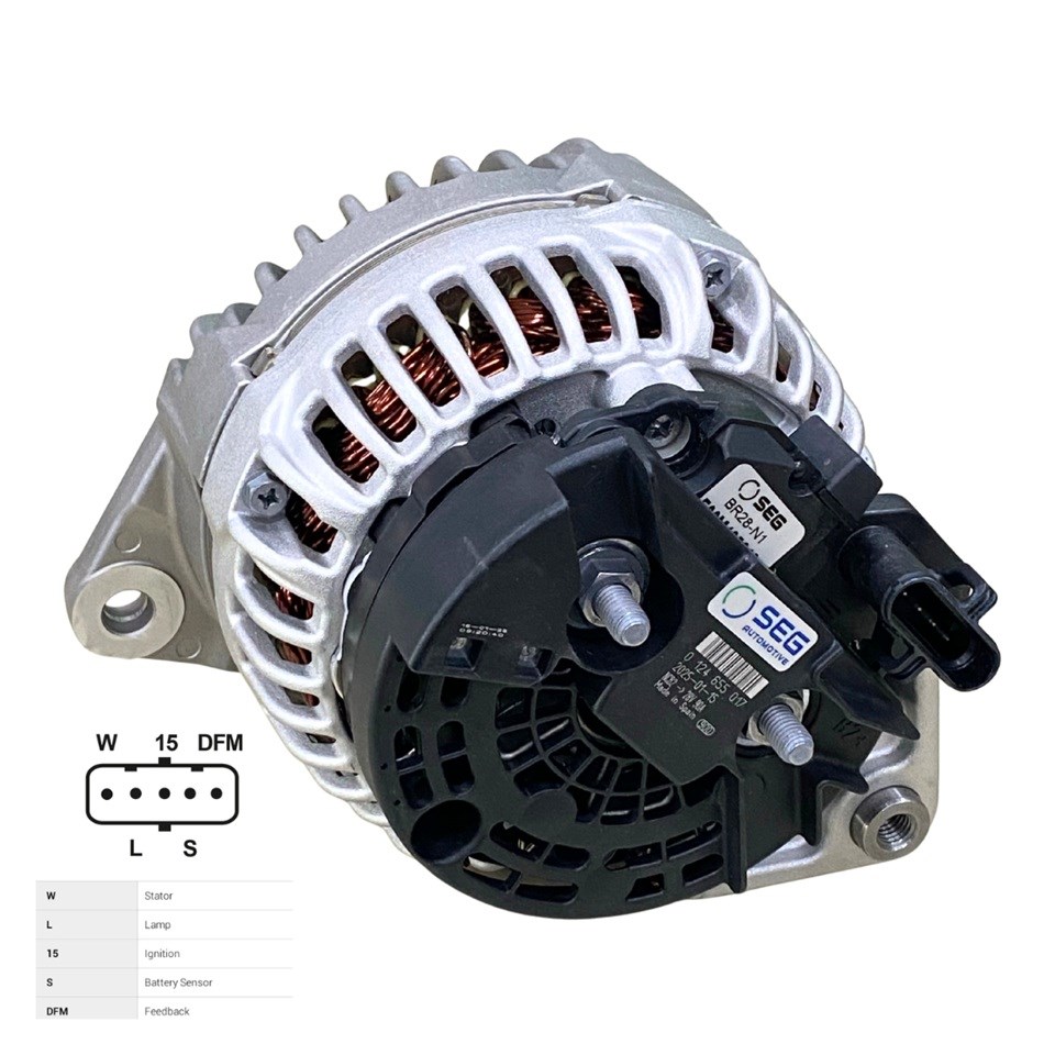 SEG 24V ALTERNATÖR DİNAMO 70 A (SOKETLİ 5 FİŞ) (W-L-15-S-DFM) IVECO EURO CARGO