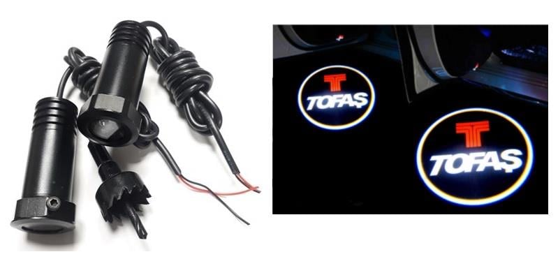 KAPI ALTI LOGO LAZER IŞIK LED 3D (TOFAŞ) (2 AD)
