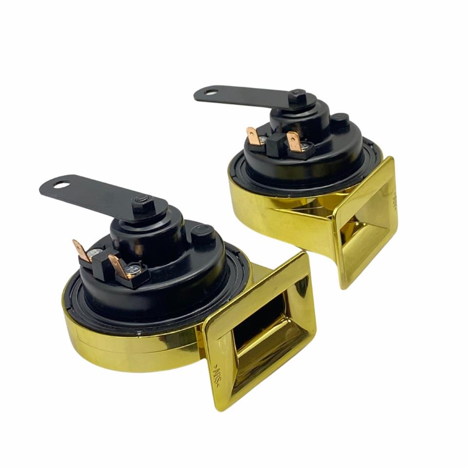 HELLA 12V DADAT KORNA 60W 112 dB 410/510 HZ (2 FİŞLİ) (ALTIN RENGİ) TAKIM TE30