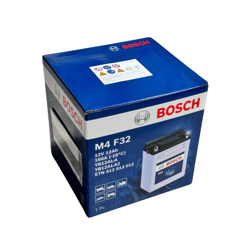 BOSCH 12V 12 AH MOTOSİKLET AKÜSÜ 160 A (EN) (136*82*161) (YB12AL-A2)