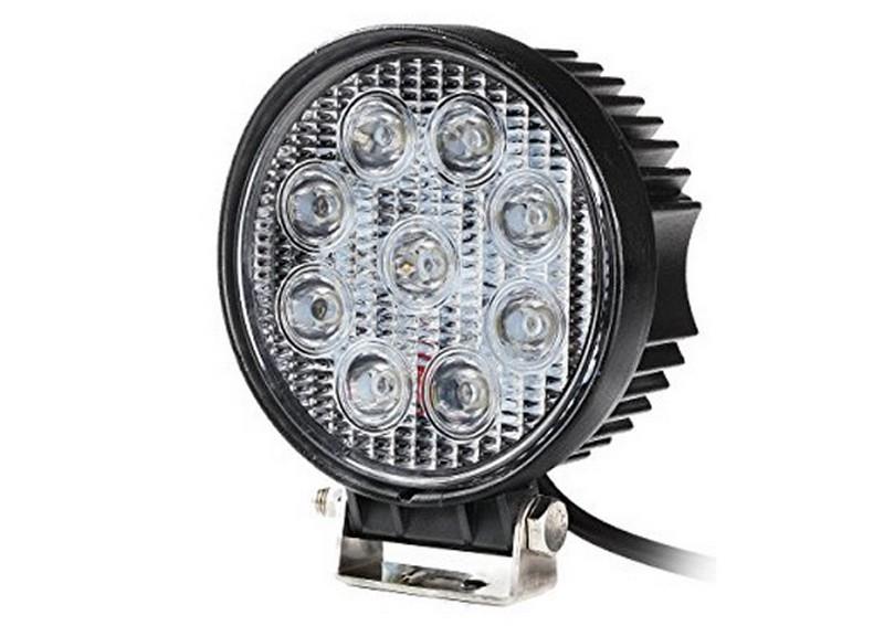 10V-30V ÇALIŞMA LAMBASI YUVARLAK (9 X 3W POWER LEDLİ) (115 MM)
