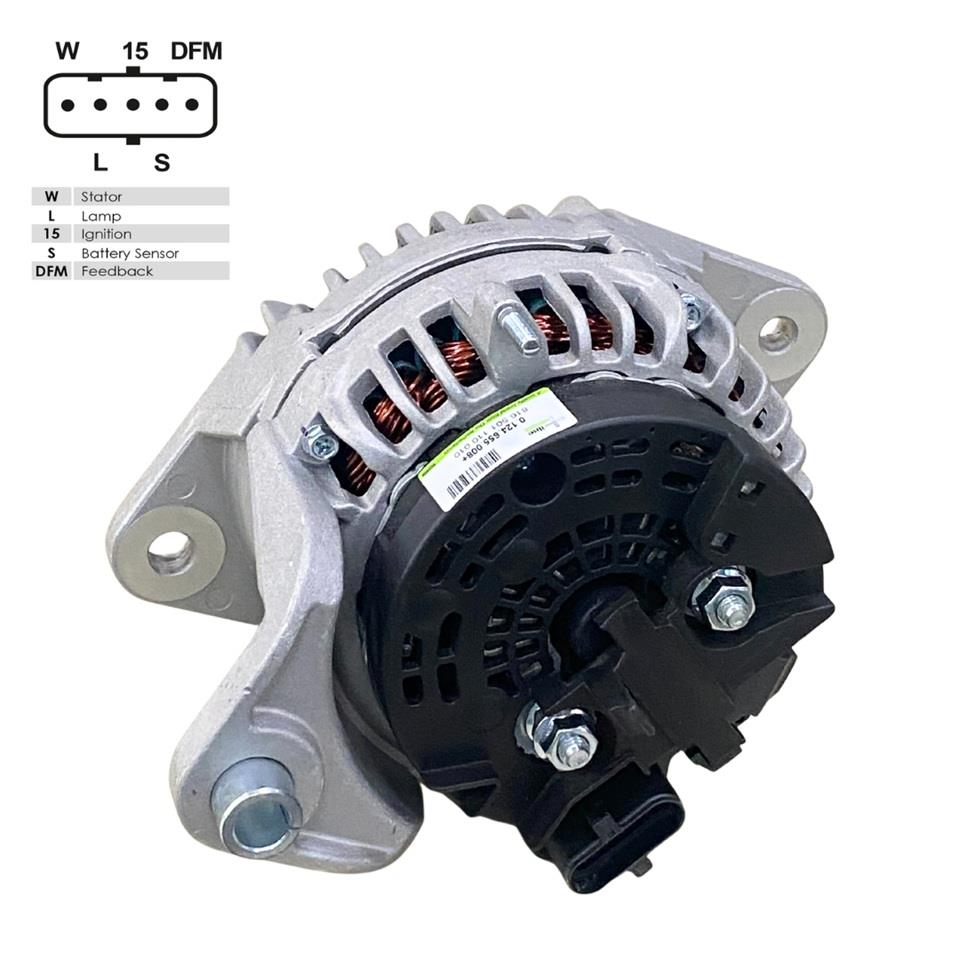 24V ALTERNATÖR DİNAMO BOSCH TİPİ 110 A (5 FİŞ SOKETLİ) (W-L-15-S-DFM) RENAULT-VOLVO