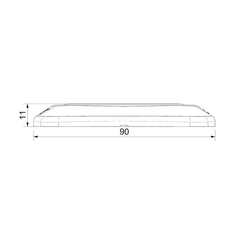 SANEL 9V-32V DOKUNMATIK BUTON (BUZZERLİ) (ENGELLİ) (MAVİ) (90*90 MM)