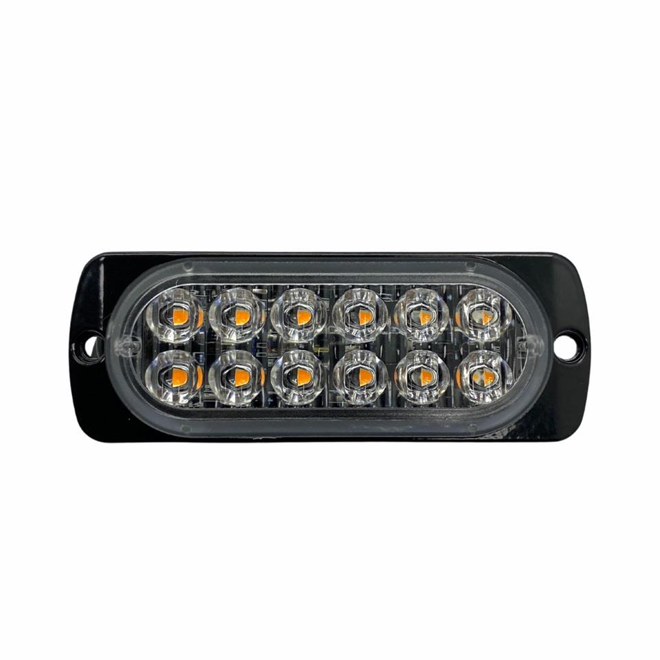 9V-36V 12 LED MİNİ BAR OFF-ROAD FONKSİYONLU ÇAKAR SARI (110*40 MM)