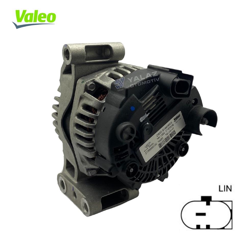 VALEO 12V ALTERNATÖR DİNAMO 120 A (LIN) (START-STOP) FIAT 500L/EGEA/GRANDE PUNTO-ALFA ROMEO MITO