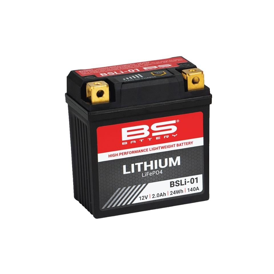 BS BATTERY 12V 2.0 AH MOTOSİKLET AKÜSÜ (LİTYUM ION-LIFEPO4) 24Wh 140 A (EN) (86*48*90) BSLİ-01