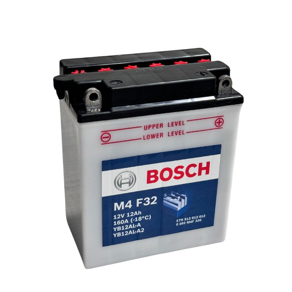 BOSCH 12V 12 AH MOTOSİKLET AKÜSÜ 160 A (EN) (136*82*161) (YB12AL-A2)