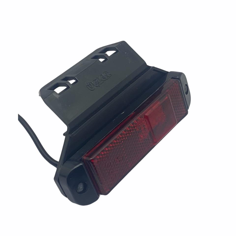 12V-24V YAN İKAZ LAMBASI KIRMIZI (3 LEDLİ) (130*32 MM) KRONE DORSE