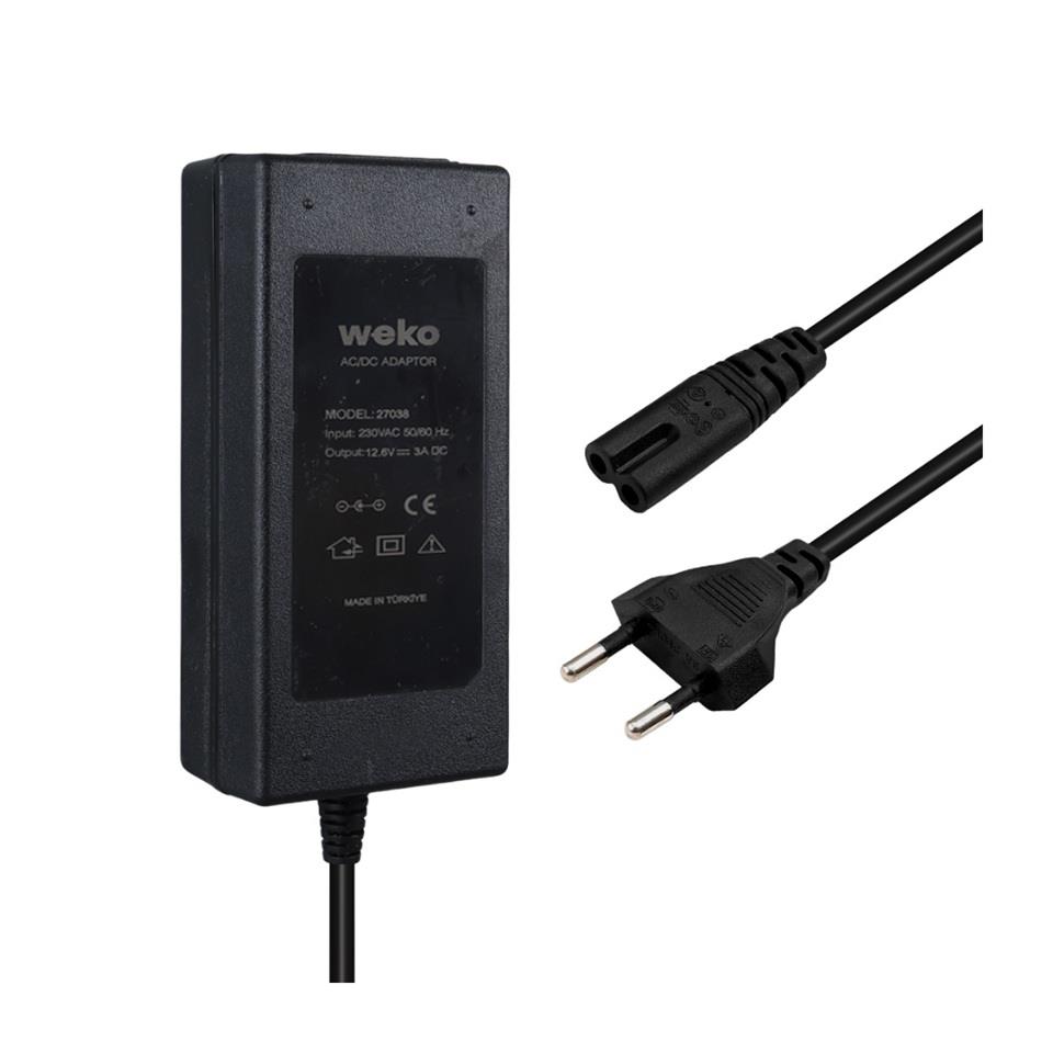 12V ŞARJ REDRESÖRÜ (AKÜ ŞARJ CİHAZI) (ADAPTÖRÜ) (OTOMATİK IŞIKLI 3 A)