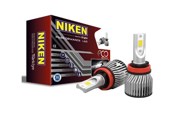 NIKEN 12-24V H11 COB LED XENON FAR AMPUL SETİ 6500K 4000 LÜMEN ECO