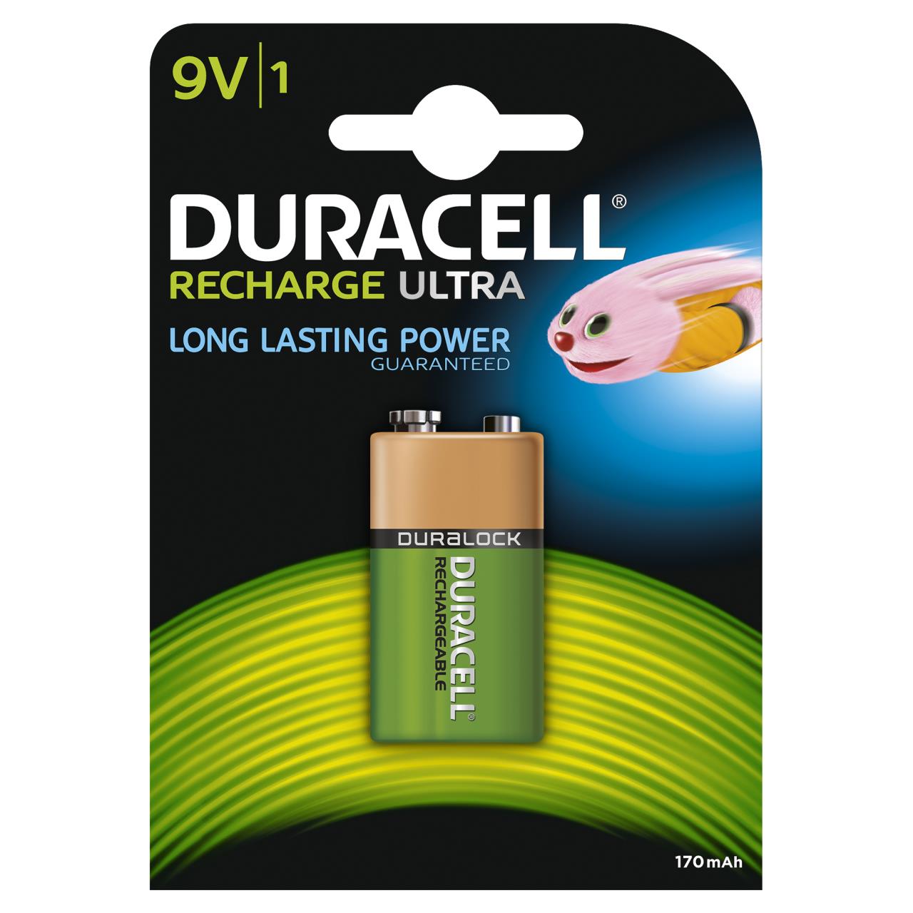 DURACELL 9V ŞARJLI POWER PİL (170 mAh)