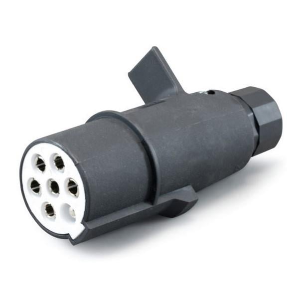 TIR DORSE ELEKTRİK SOKETİ (RÖMORK FİŞİ) (7'Lİ ERKEK) (PLS BEYAZ) (S TİPİ)