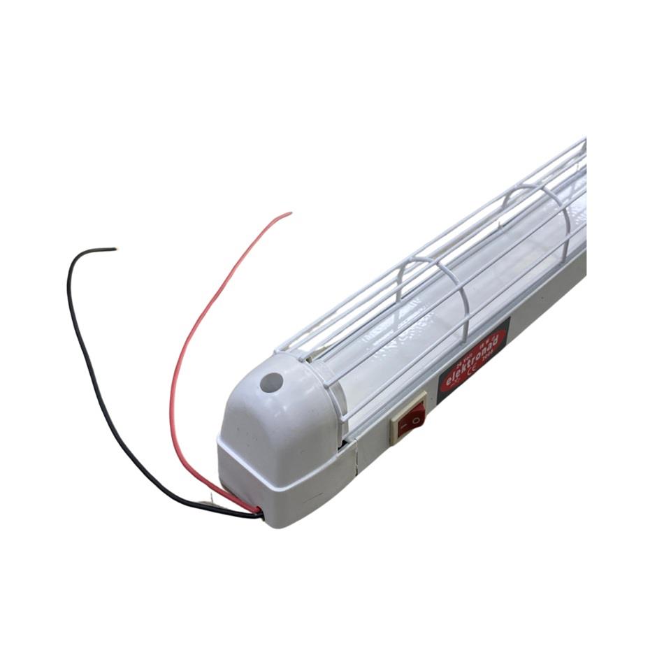 24V FLORESAN TAVAN LAMBASI ANAHTARLI 18W (KAFESLİ) (660*40*57 MM)