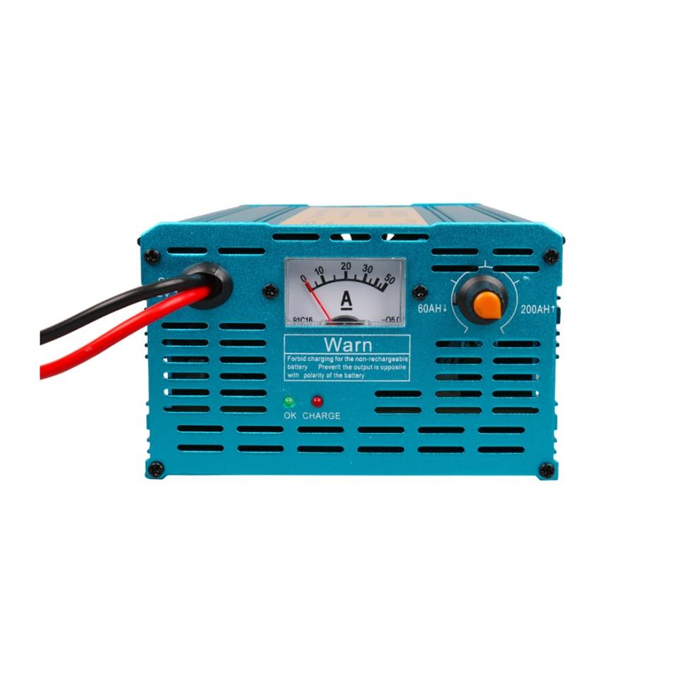 12V ŞARJ REDRESÖRÜ (AKILLI AKÜ ŞARJ CİHAZI) (ANALOG AMPER GÖSTERGELİ-AYARLI) OTOMATİK 30 A