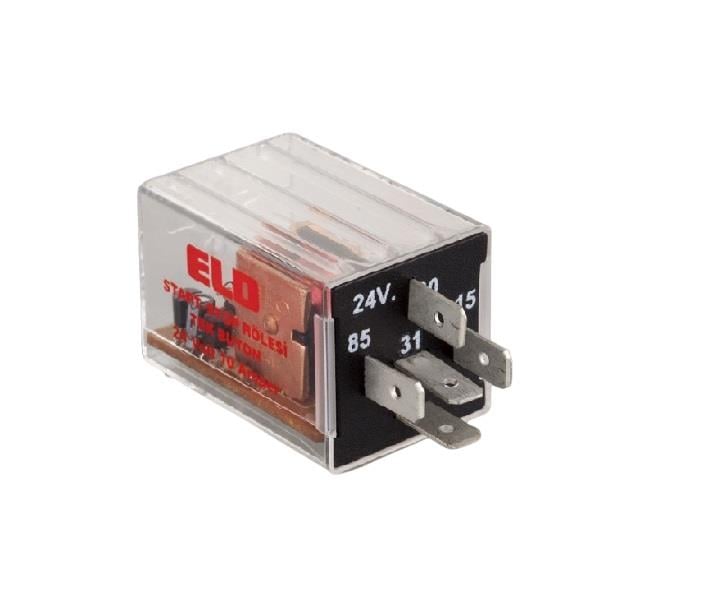 24V START-STOP RÖLESİ  5 UÇLU 10 A (ÇİFT PLATİN) (KALICI) (+) TETİK