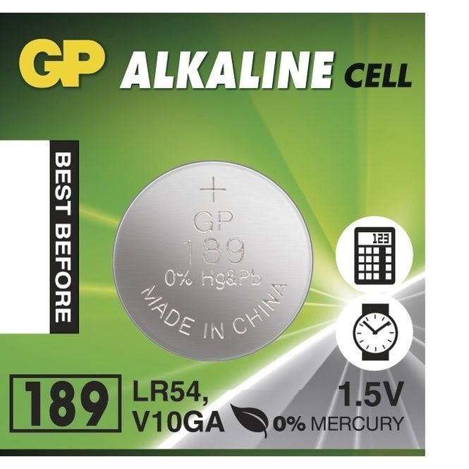 GP 1.5V ALKALINE PİL (11.6*5.4 MM) 189-LR54-V10GA