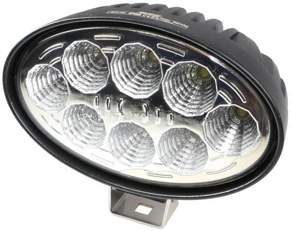 9V-36V ÇALIŞMA LAMBASI (OFF-ROAD) LEDLİ OVAL (8 X 3W) (142*90 MM)
