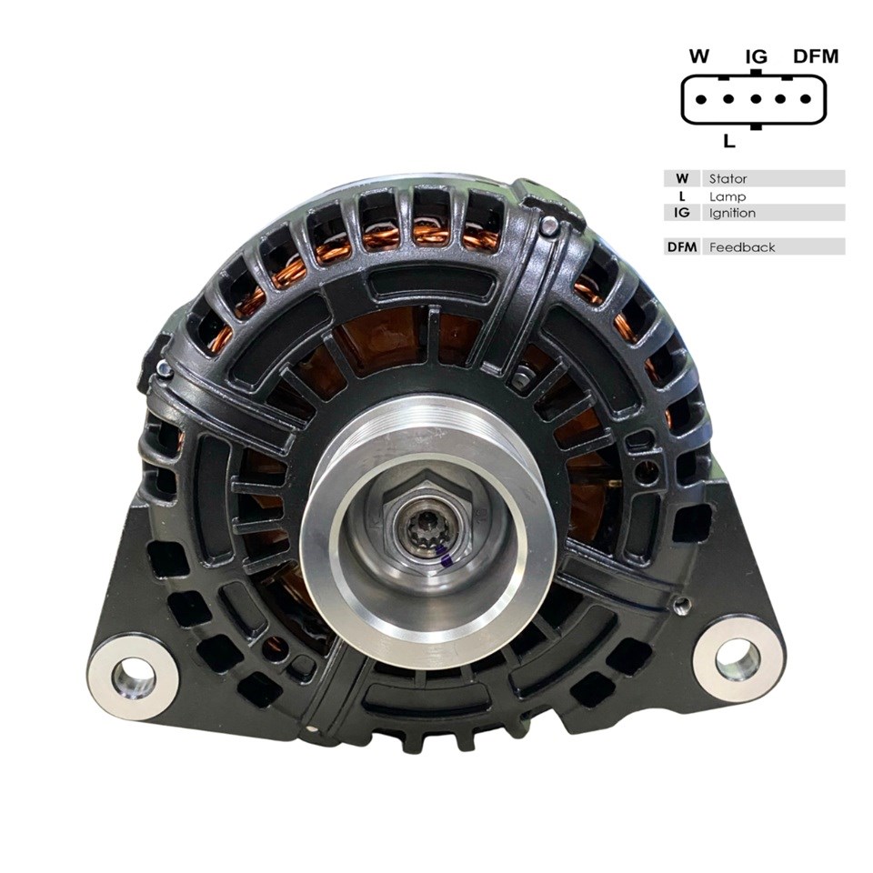 PRESTOLITE 24V ALTERNATÖR DİNAMO 120 A (SOKETLİ 5 FİŞ) (W-L-IG-DFM)