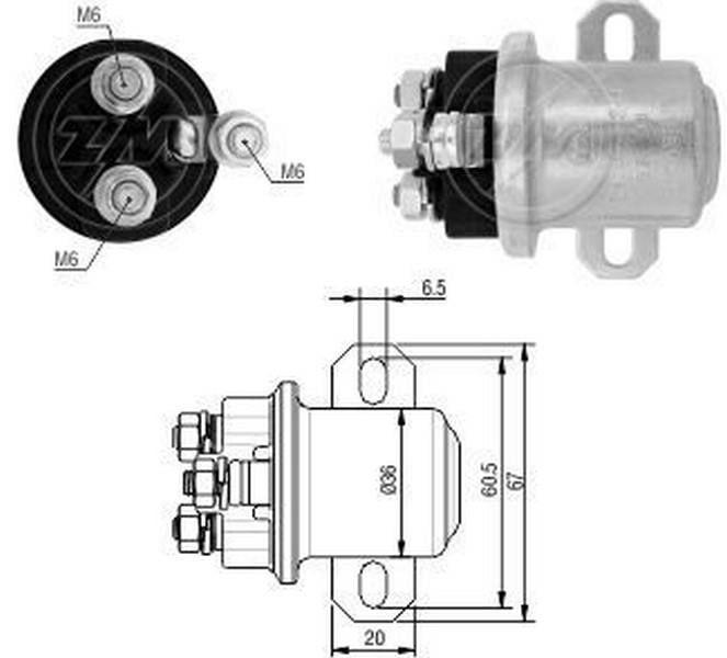 ZM 24V MARŞ YARDIMCI ARA OTOMATİK (KABLOSUZ) (M6 TEK ÇIKIŞ) 29MT 5.5 KW