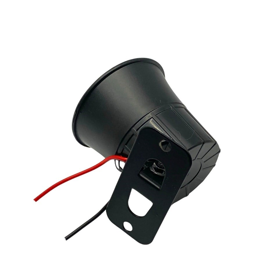 12V ELECTRONIC ALARM SİRENİ TEK SESLİ 20W