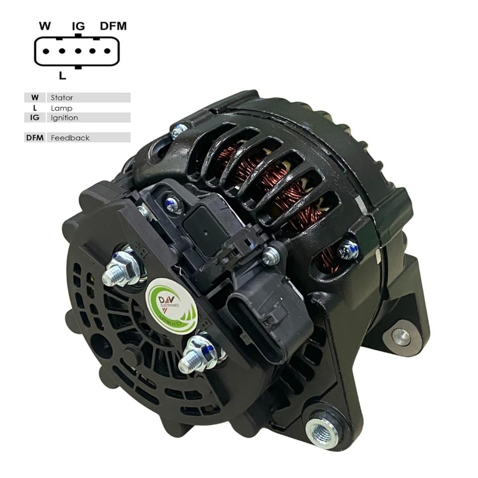 24V ALTERNATÖR DİNAMO PRESTOLITE TIPI 120 A (SOKETLİ 5 FİŞ) (W-L-IG-DFM)