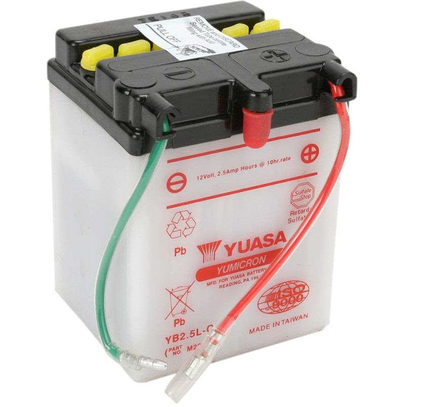 YUASA 12V 2.5 AH MOTOSİKLET AKÜSÜ 19 A (EN) (81*71*106) (YB2.5L-C)