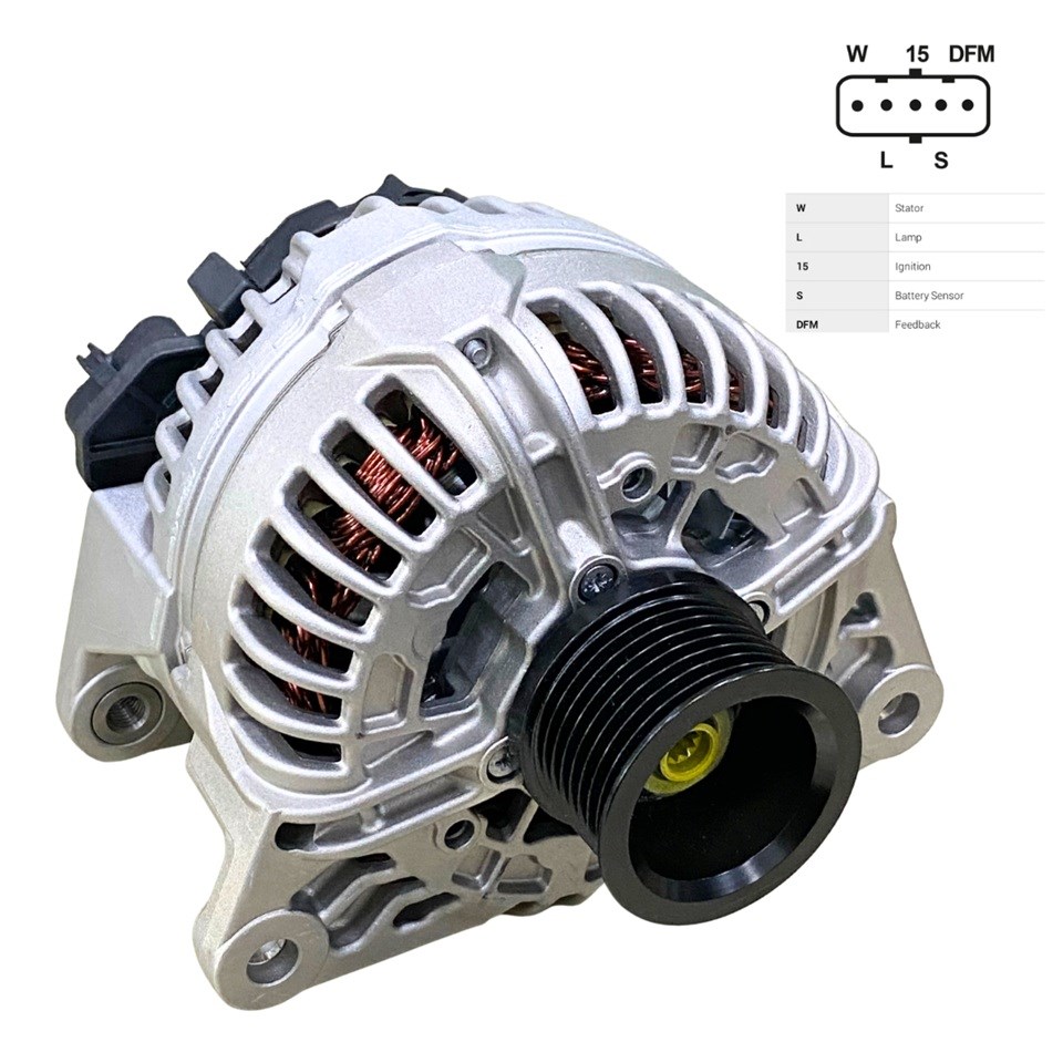 SEG 24V ALTERNATÖR DİNAMO 70 A (SOKETLİ 5 FİŞ) (W-L-15-S-DFM) IVECO EURO CARGO
