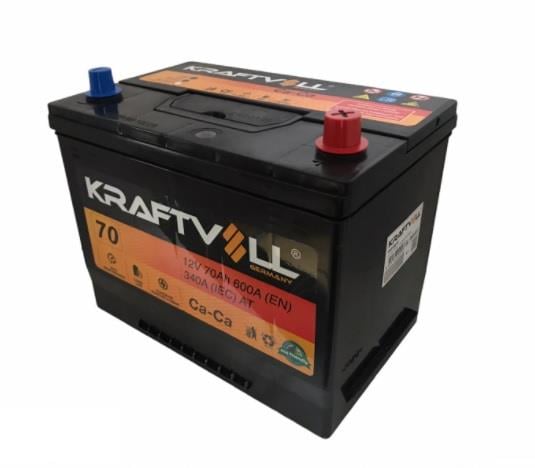 KRAFTVOLL 12V 70 AH AKÜ 600 A (EN) (262*173*225) (YÜKSEK DÜZ)