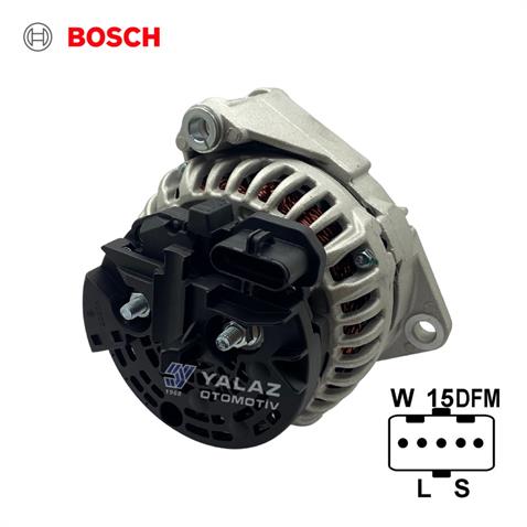 BOSCH 24V ALTERNATÖR DİNAMO 110 A (5 FİŞ SOKETLİ) (W-L-15-S-DFM) MAN TGA/TGL/TGM/TGS