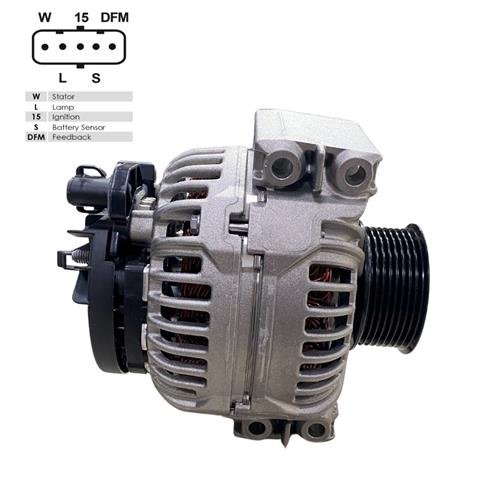 BOSCH 24V ALTERNATÖR DİNAMO 100 A (W-L-15-S-DFM) (SOKETLİ 5 FİŞ) SCANIA 