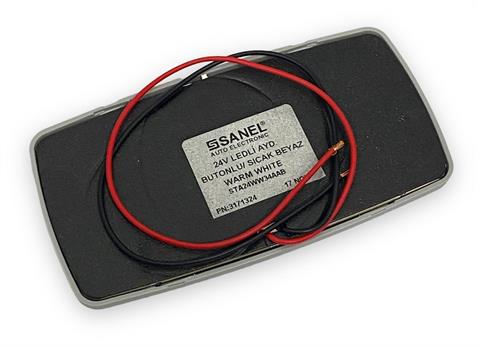 SANEL 24V TAVAN LAMBASI 34 LEDLİ 6500K BEYAZ (135*70 MM) (BUTONLU)