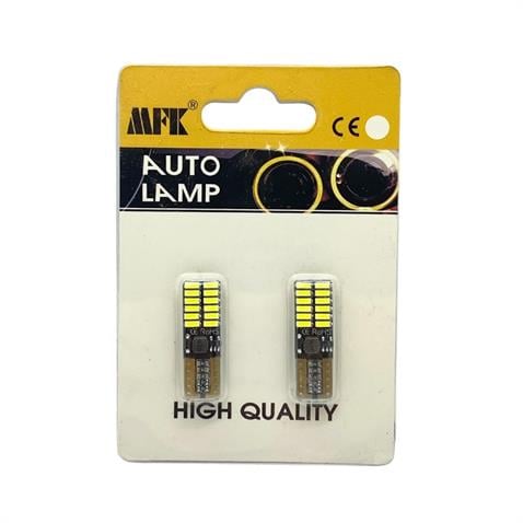 12V-24V DİPSİZ AMPUL T10 24 LEDLİ BEYAZ CANBUS (2 AD)