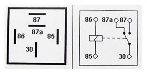 12V RÖLE 5 UÇLU 40 A IŞIKLI (ŞEFFAF) (ÇİFT PLATİN) (30-85-86-87-87a)