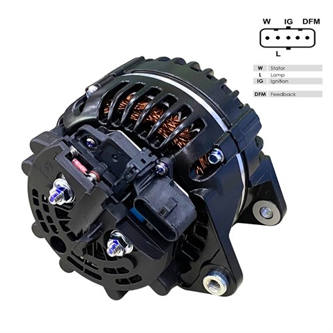 PRESTOLITE 24V ALTERNATÖR DİNAMO 120 A (SOKETLİ 5 FİŞ) (W-L-IG-DFM)